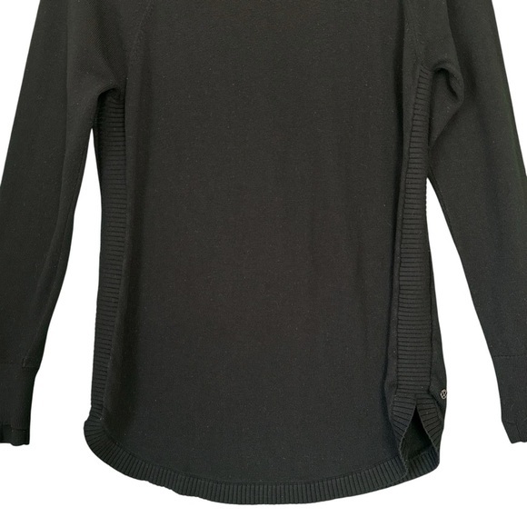 LULULEMON Hello Aloe Pullover Sweater Black Long Sleeve Thumbs Womens Size 10 - Picture 4 of 11